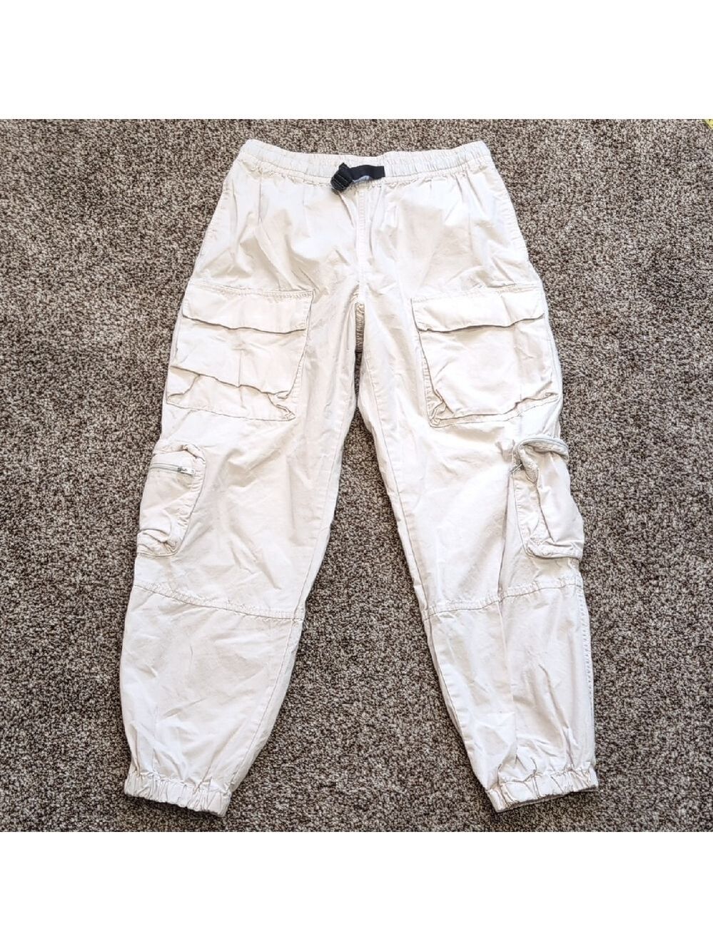 TNA Light Beige Cotton Cargo Pants Size Medium